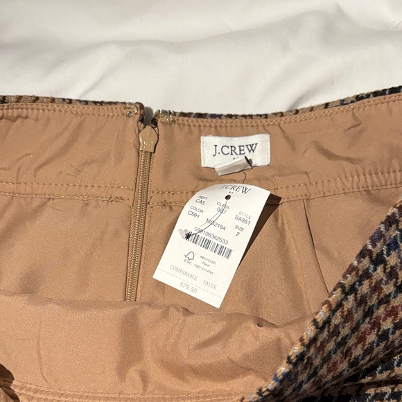 J. Crew Factory Houndstooth Pencil Skirt in Brown and Black - Picture 2 of 3